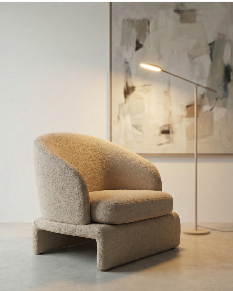 Sofa in modern living room — AI-generated
